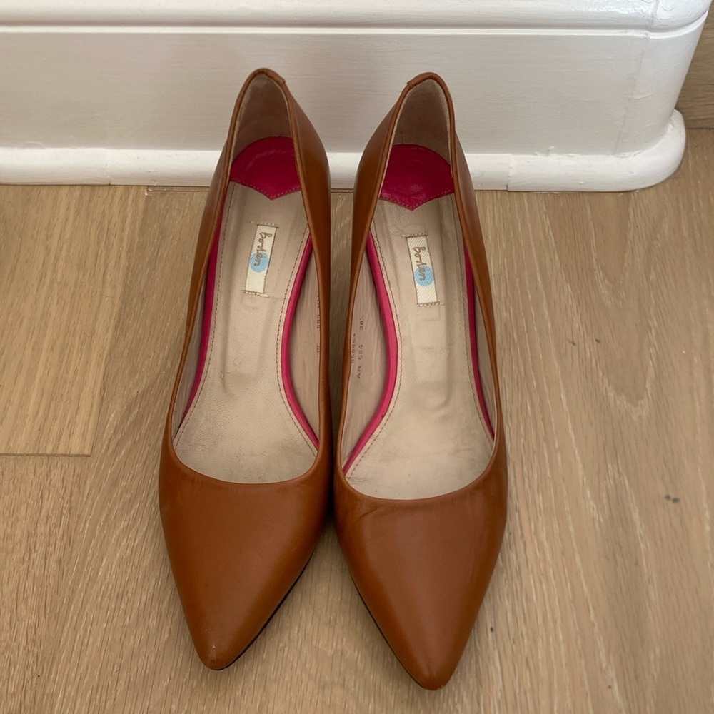 Boden Women's Brown camel color Heels  Size 38.5/ 7.5